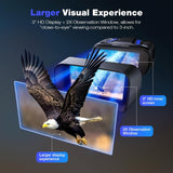 Night Vision Goggles, 4K Night Vision Binoculars, 5000mAH Rechargeable Infrared Binoculars with 3' Large Screen, 8X Digital Zoom External Flashlight for Camping