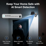 Dual Lens Solar Security Cameras Wireless Outdoor, 2K Full HD Video, 360° View Pan/Tilt Home Security Camera with Color Night Vision, Easy to Install, PIR Alarm, 2.4GHz WiFi